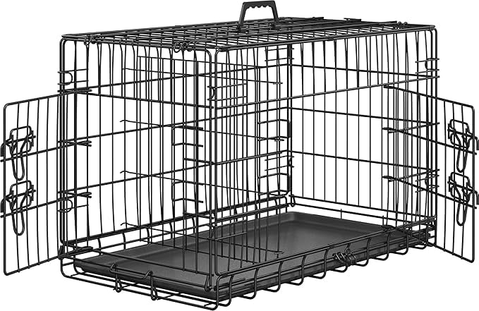 PetFurnishnv 30 in Small Animal Cage Double Door Bunny Cage Folding ...