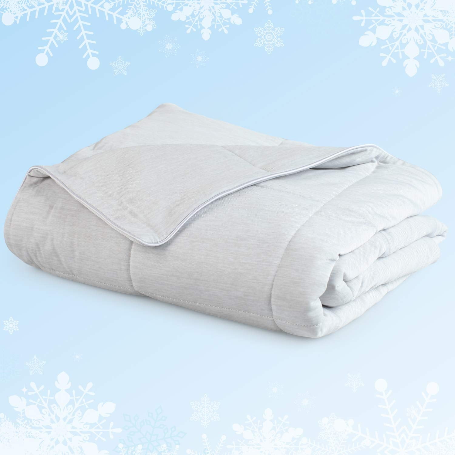 Small Cool Grey Nylon Pet Cooling Blanket
