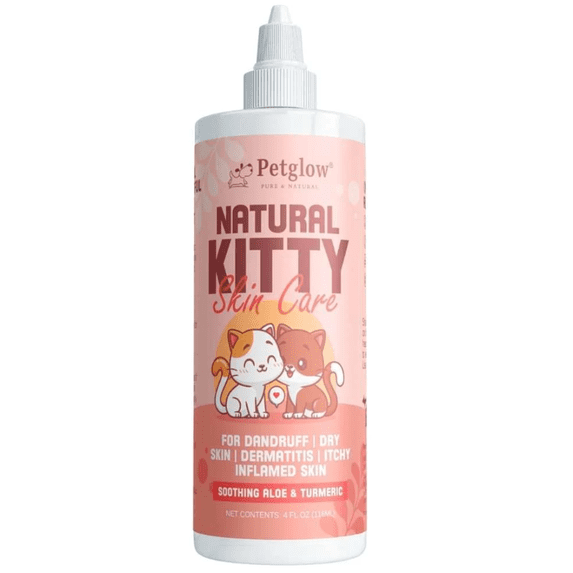 PetGlow Cat Dandruff Treatment Spray Itch Relief Dry Shampoo, 4 Fl. Oz.
