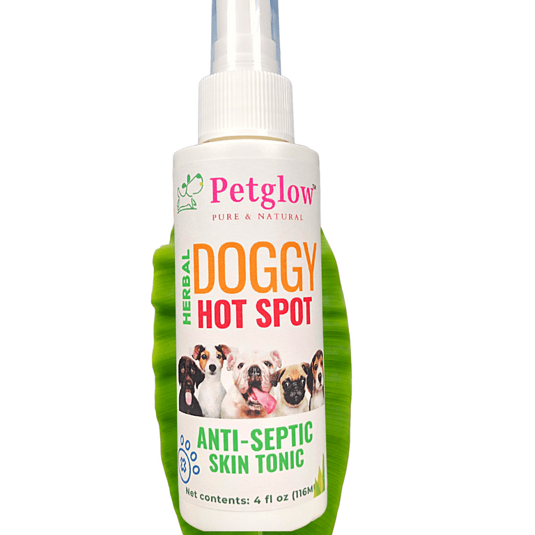 PetGlow Doggy Hot Spot and Itch Relief Spray for Dogs All Natural