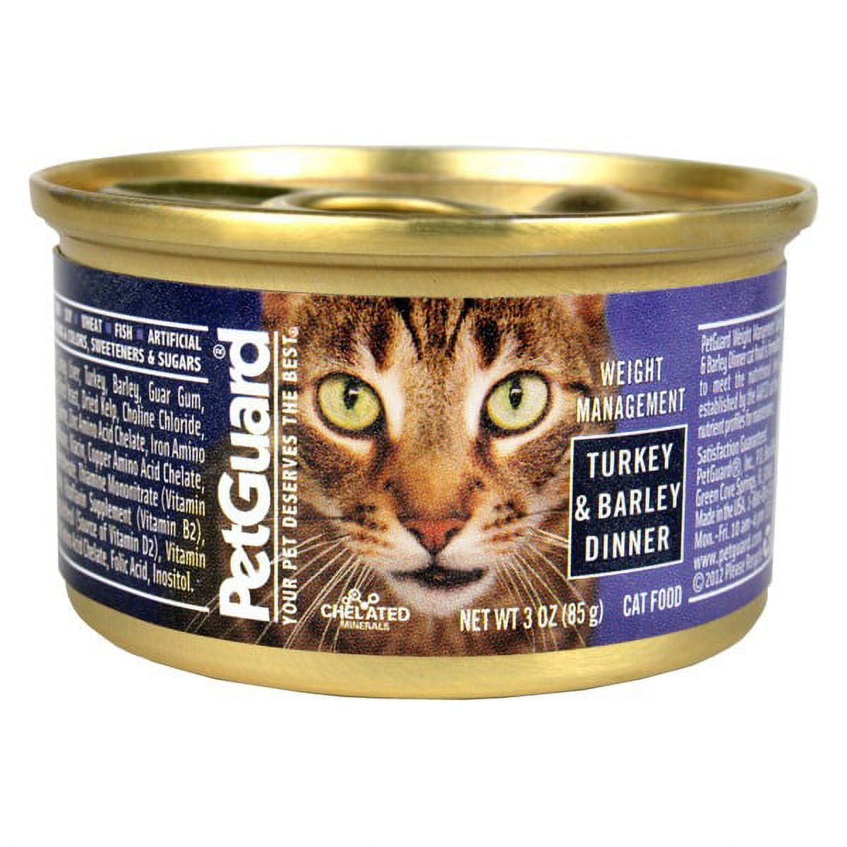 PetGuard Weight Management Turkey Barley Dinner Cat Food oz