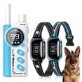 thumbnail image 1 of PetJoy 2 in 1 Dog Training Collar with Remote 2 Dogs，4 Modes Dog Shock Collar ，3300Ft Anti Bark Collar for Small Large Dogs,IPX7 Waterproof, 1 of 8
