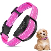 PetJoy Dog Bark Collar for Small Large Dogs 5-120 lbs, Anti Bark Collar with Beep and Shock,Dog Shock Collar with 5 Levels,Waterproof,Pink