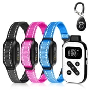 PetJoy 2 in 1 Dog Training Collar for 3 Dogs,3300ft Dog Shock Collar with Remote,Auto Anti Bark Collar with 3 Modes-Beep,Vibration& Shock,IPX7 Waterproof,Christmas Birthday Gifts