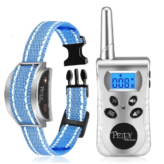 PetJoy No Shock Training Collar for Dogs & Cats,Small Dog Training Collar, Cat Meow Collar, 1600ft Remote, Vibration Only, IP67 Waterproof (Small/Medium)