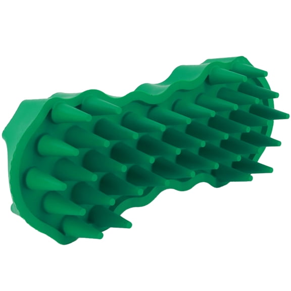 PetKORE: GroomBug - Horse - Green Deshedding Brush, Equine Rubber Grooming Tool, Sooth & Massage, Pet Hair Removal, Bath Squeegee, Coat & Skin Care