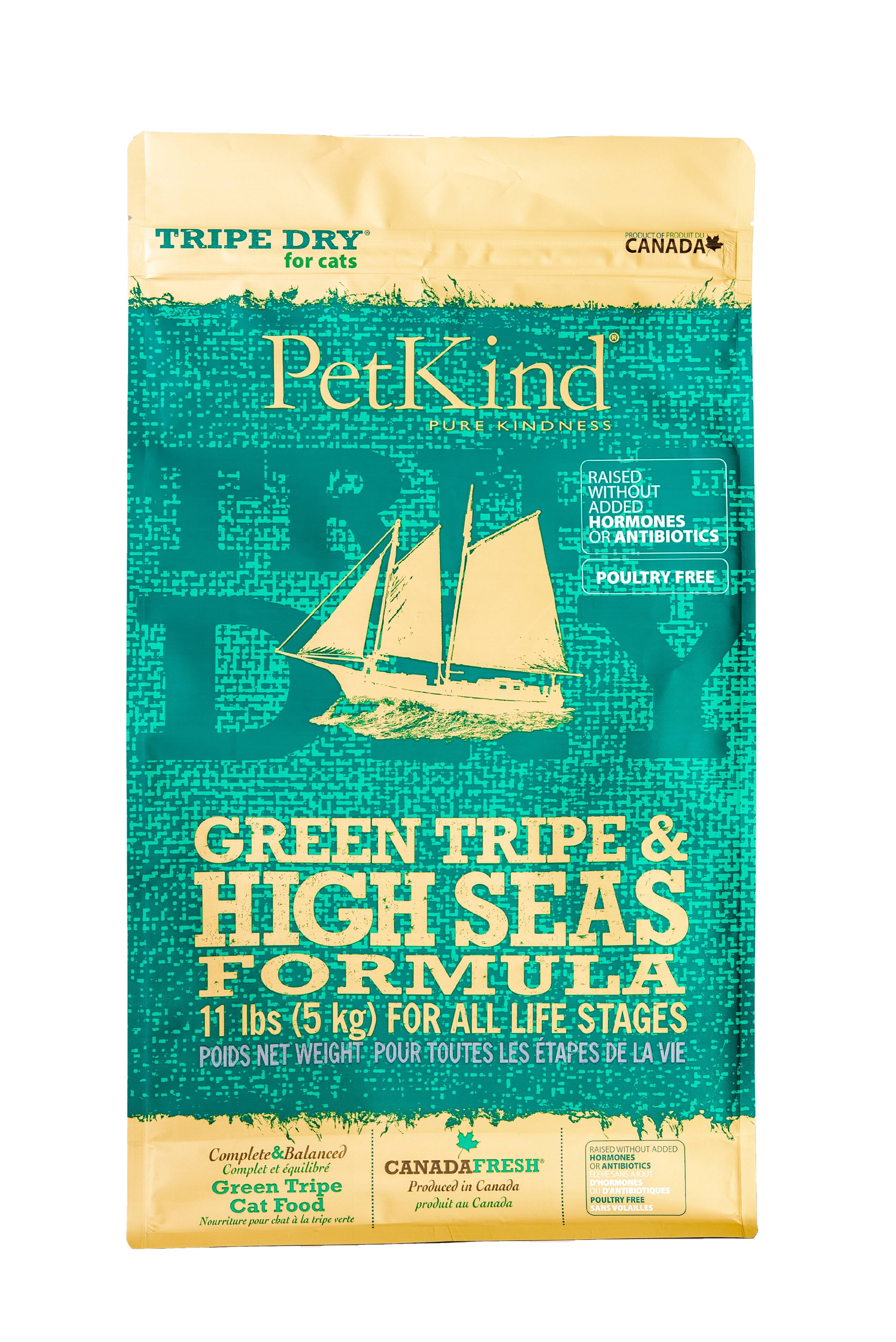 PetKind Tripe Dry High Seas Formula Grain Free Dry Cat Food 11 lb