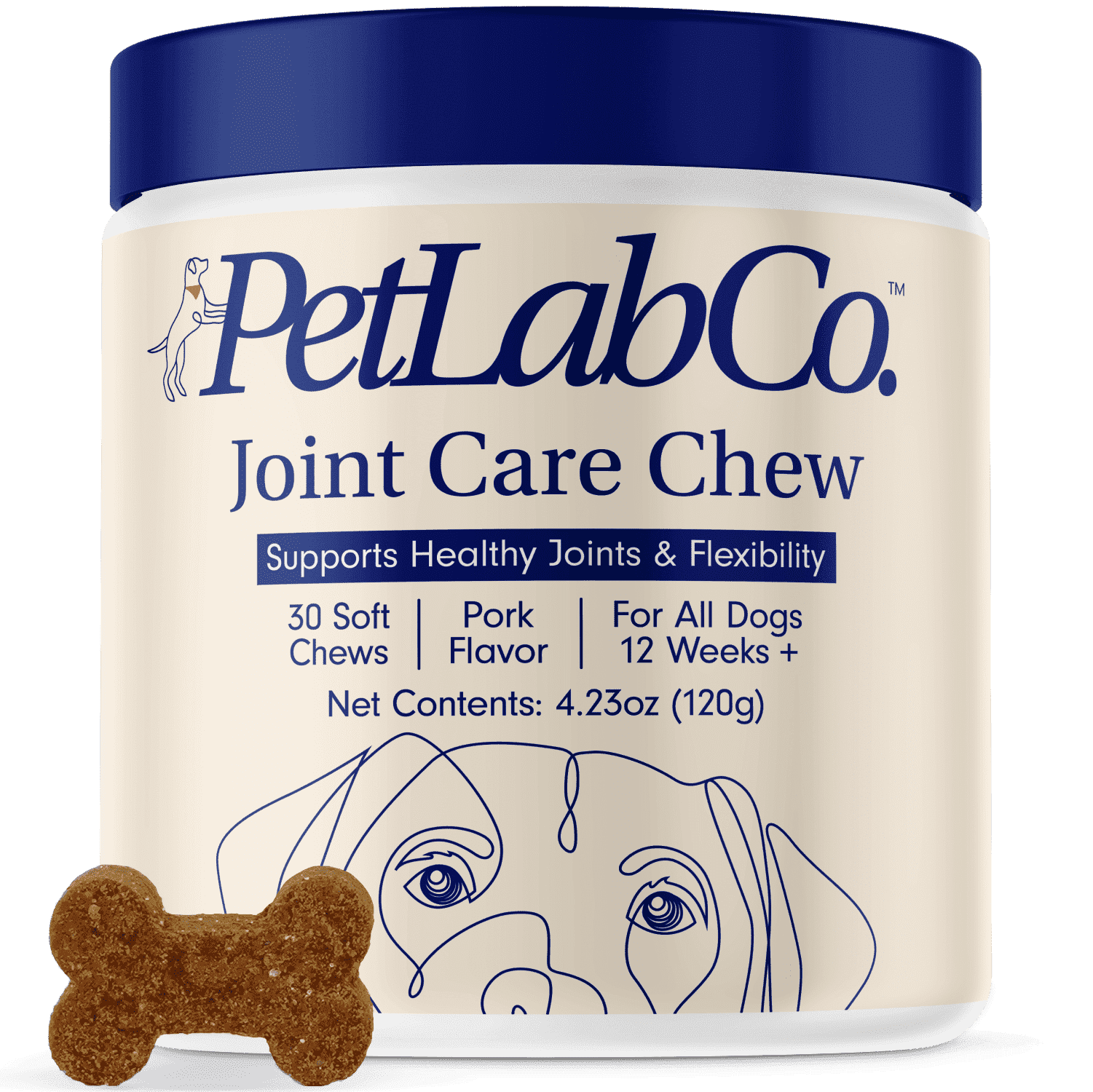 PetLab Co. MEDS PET Joint Care Chews - High Levels of Glucosamine for