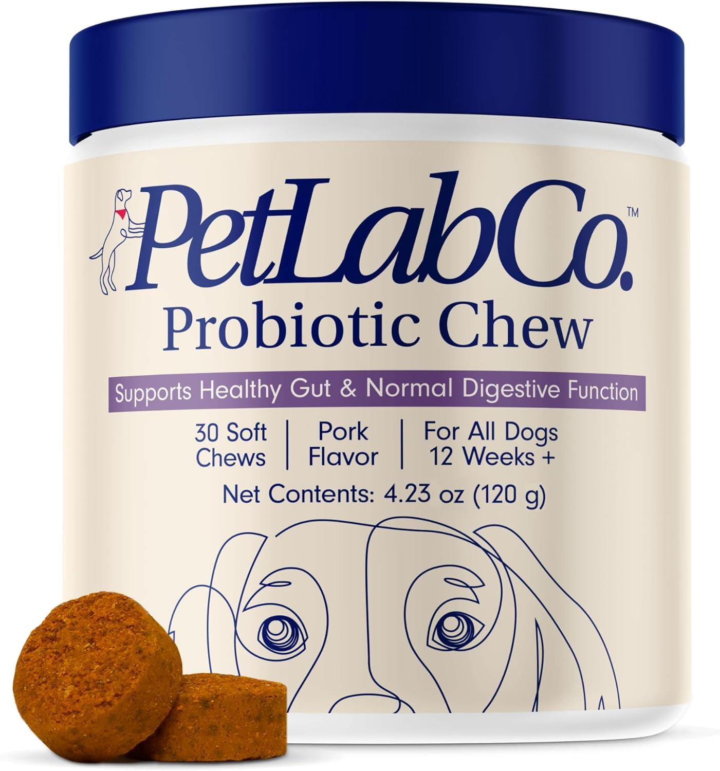 PetLab Co. Probiotic Chews, Delicious Soft Chew Probiotics For Dogs, 30 ct.