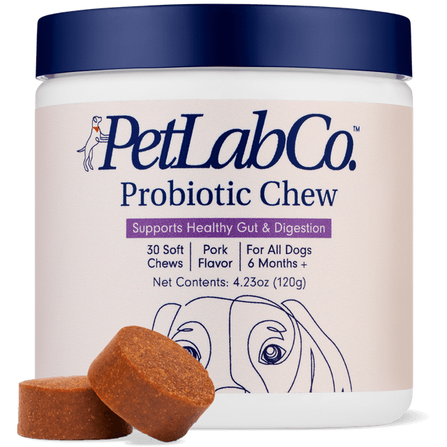 PetLab Co. Probiotic Chews, Digestive Supplement For Canine Gut Health