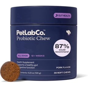 PetLab Co. Probiotic Chews, Delicious Soft Chew Probiotics For Dogs, Pork, 30 ct.