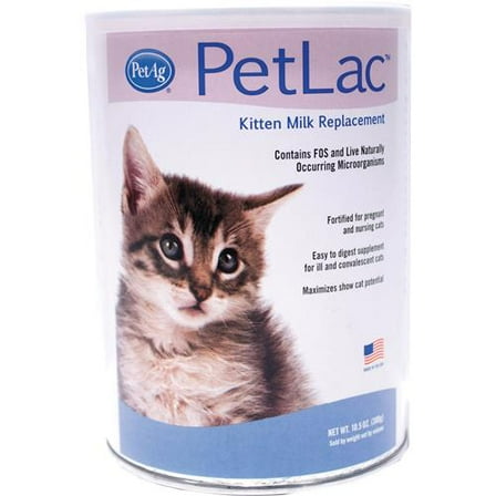 Pet-Ag PetLac Kitten Milk Replacement Growth Kitten Supplement, 10.5 Oz