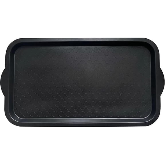 PetLike Black TPE Boot Tray - Sturdy Non-Slip Waterproof Mat, Multi-Purpose for Entryway/Shoes/Pets/Indoor-Outdoor (29.5x16 Inch, 1 Pack)