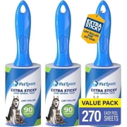 PetLovers Extra Sticky Lint Roller for Pet Hair – 270 Sheets (3 Pack) Dog & Cat Hair Remover