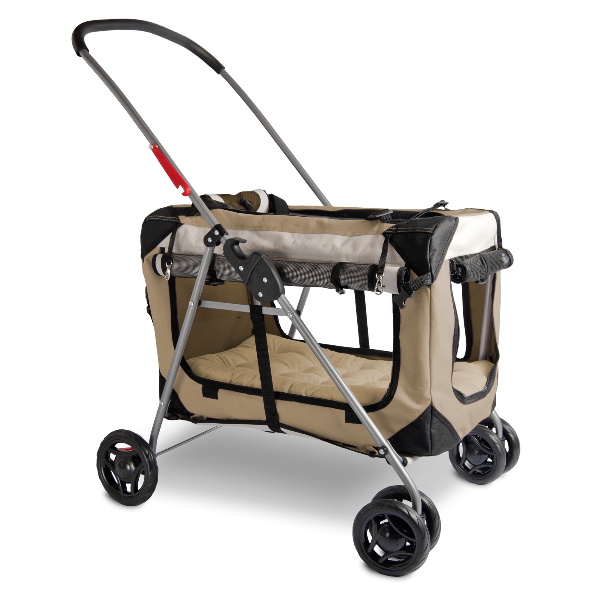 PetLuv Premium Pet Stroller, Soft Sided Detachable Pet Carrier & Travel