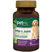 PetNC Natural Care Hip & Joint Advanced Mobility Chewable Support for Dogs, Liver Flavor 45 ea