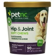 PetNC Natural Care Hip & Joint Soft Chew For Dogs, Liver Flavor, 90 Soft Chews
