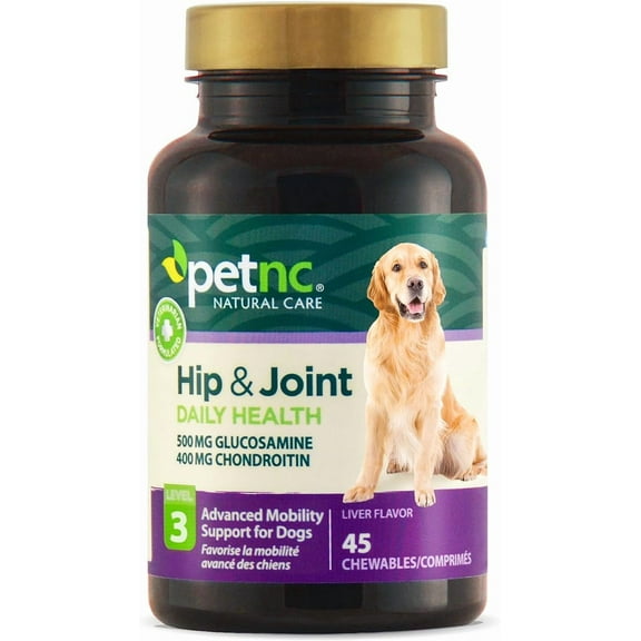 PetNC Natural Care Hip and Joint Health Advanced Chewables for Dogs, 45 Count