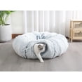 thumbnail image 1 of PetPals Fluffy 2-in-1 Cat Tunnel with Cat Bed & Toy-Khione, 1 of 11