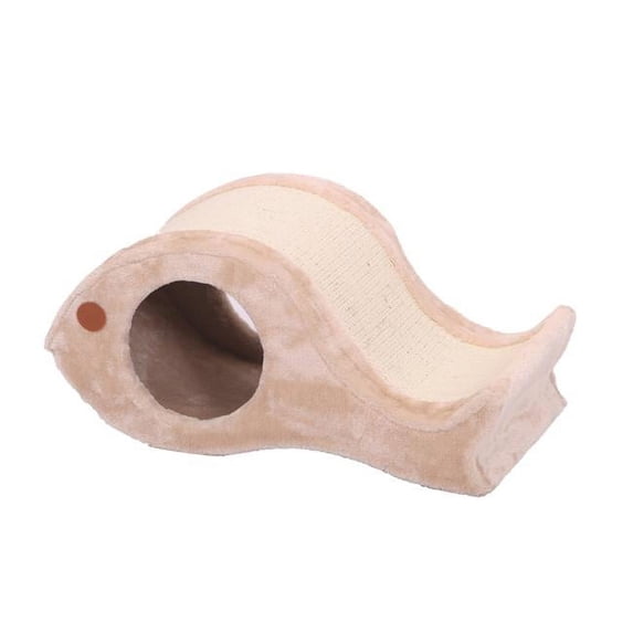 PetPals Group PP1598B Chum Fleece & Sisal Paw Shaped Condo with Scratcher