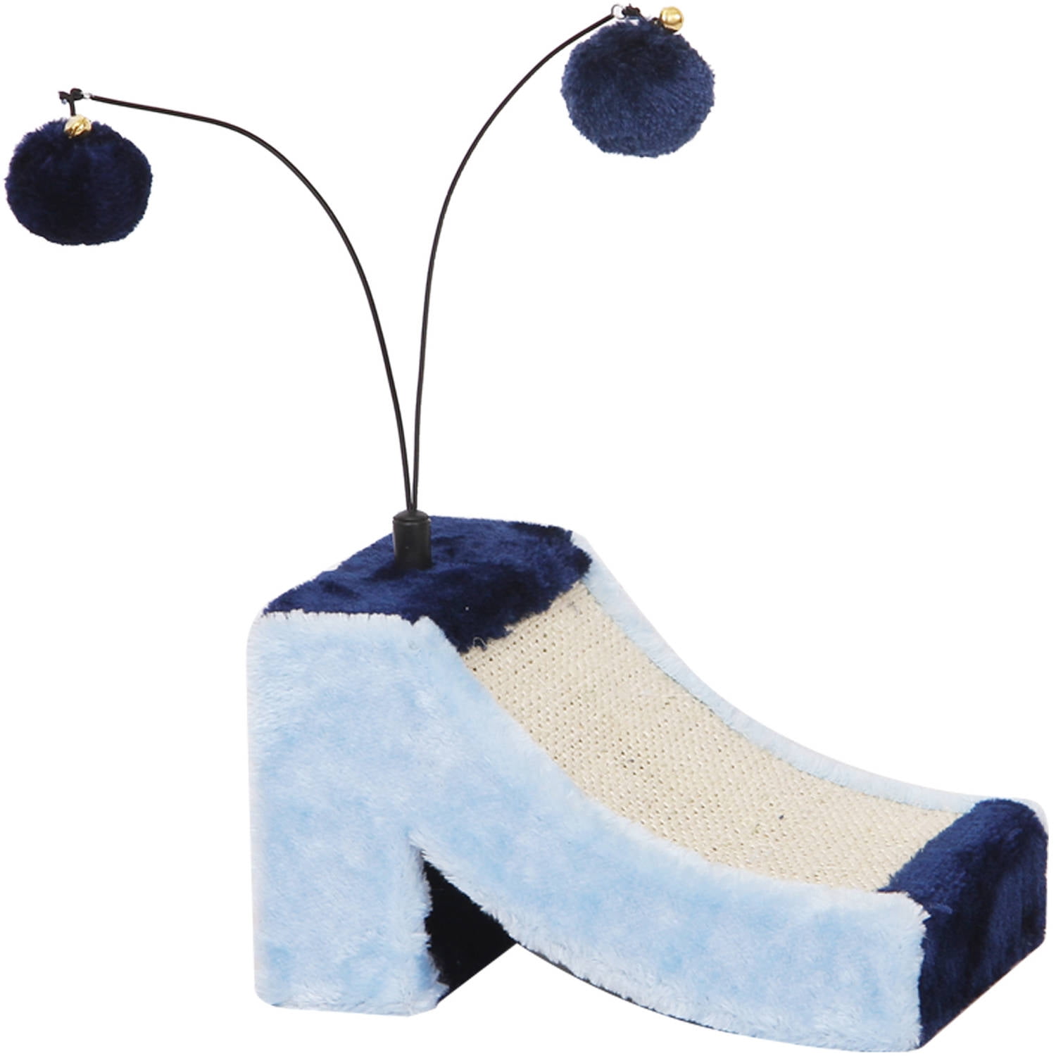 PetPals Loubouiton Light Blue Cat Toy with Sisal and Teasing Toys