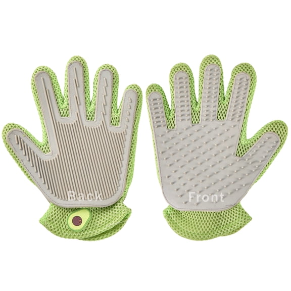 PetPals Pet Massaging & Shedding Glove , Cat/Dog Hair Removal Tool, Reusable, Small, Grooming Glove