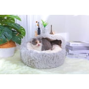 Cat Pet Dog Warm House Cave Beds for Indoor Cats Cozy Wool Igloo Nest Kennel S-XL