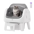 thumbnail image 1 of PetPivot AutoScooper 12 Self Cleaning Cat Litter Box, Automatic Litter Box with Open Top, Safety Sensors, Anti-Pinch, Easy Step, Grey, 1 of 9