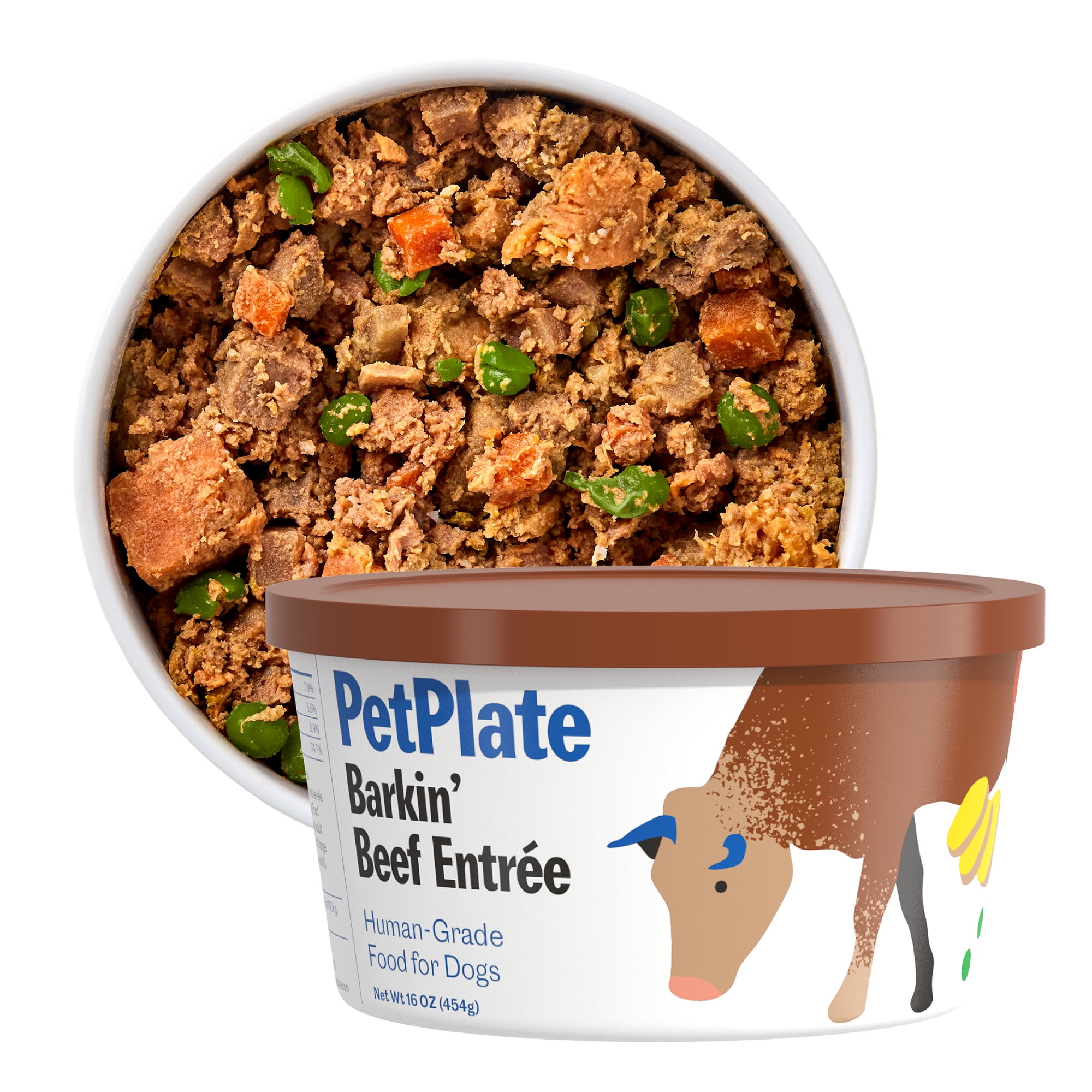 PetPlate Human-Grade Beef Entrée, Fresh Grain-Free Dog Food, All