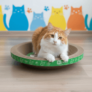 PetPro B Kitty Round Corrugated Carboard Cat Scratching Pad Set