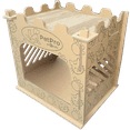 thumbnail image 1 of PetPro Royal Retreat, Castle Cat House, Premium Corrugated Cardboard, Double-Layer Scratcher, Indoor Cat House,Eco-Friendly, Cardboard Cat Scratcher, 1 of 10