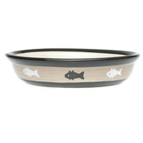PetRageous Designs Pet Bowl, Black, 6.25 "