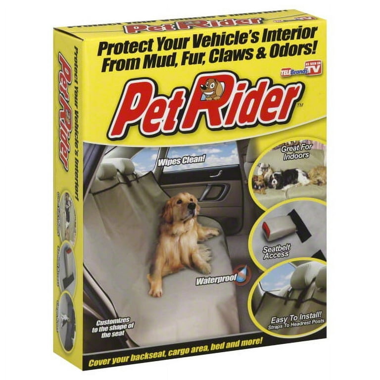 PetRider Seat and Upholstery Cover Protect Your Vehicle from Mud Fur Claws and Pet Odors As Seen on TV