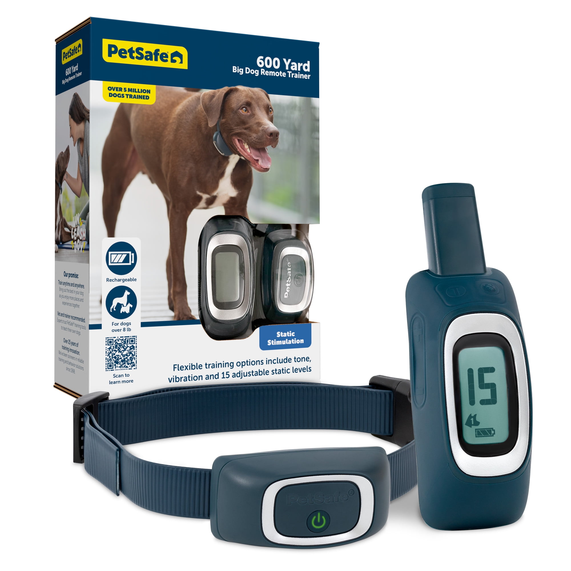 PetSafe 600 Yard Remote Trainer Dog Training Collar 3 Modes Tone Vibration 1 15 Levels of Stimulation