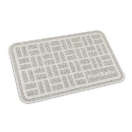 PetSafe Anti-Tracking Litter Mat, Works with All Cat Litter Boxes, Non-Slip, Durable, Gray, Medium