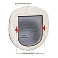 PetSafe Big Cat 4Way Locking Cat Door, Exterior/Interior, White