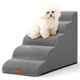 thumbnail image 1 of PetSafe Curved Dog Stairs – Foam Ramp for Small Pets, Non-Slip Ladder for Bed & Sofa with Waterproof Cover, 1 of 5
