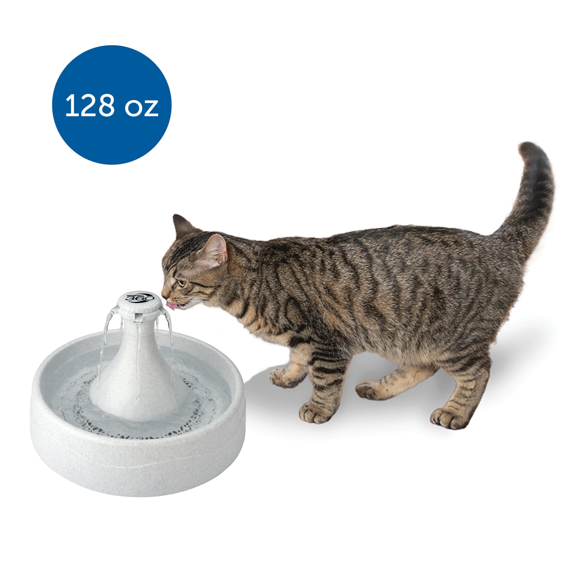 PetSafe Drinkwell 360 Dog and Cat Water Fountain Plastic 128 oz