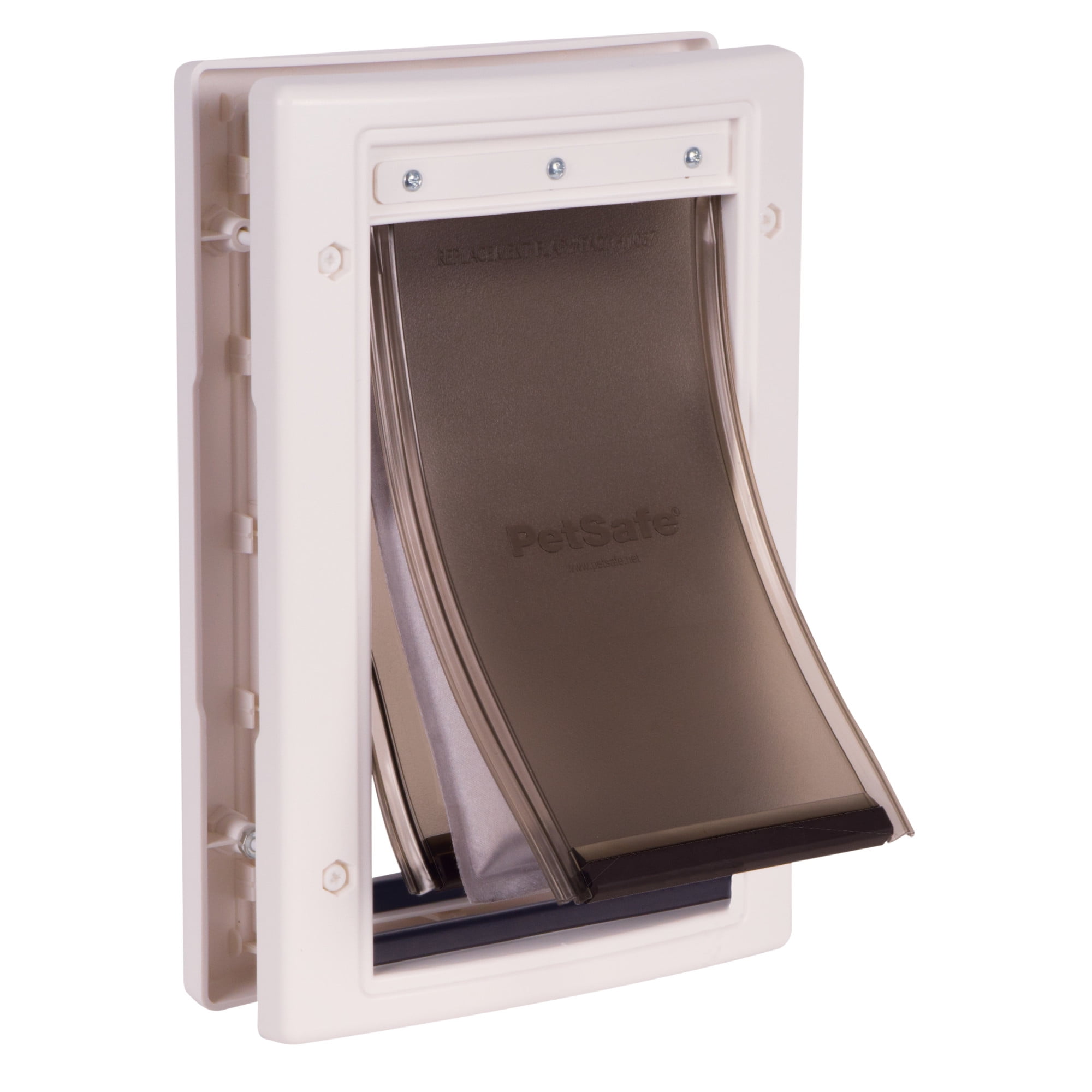 Small White Plastic Extreme Weather Pet Door