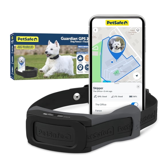 PetSafe Guardian GPS 2.0 Dog Fence + Tracking  Wireless Dog Fence with Reliable Dual Frequency GPS Tracking  Smaller Collar for All Breeds 10 lbs and Above  Subscription Required