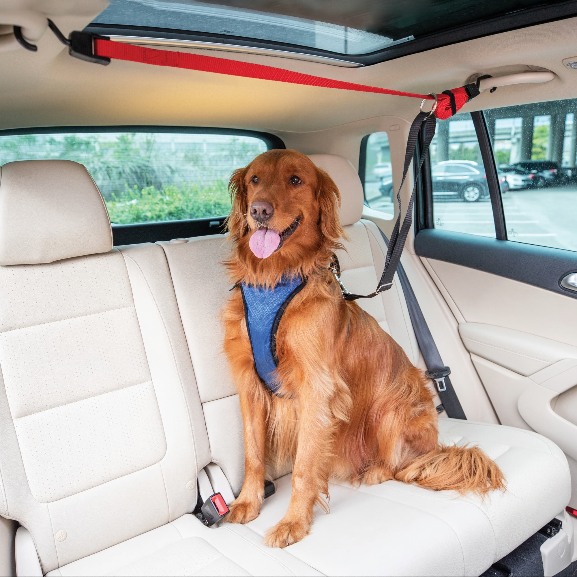 YJGF Back Seat Extender for Dogs, Seat Cover for Back Seat Bed Inflatable  for Car Camping