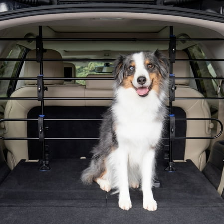 PetSafe Happy Ride Metal Dog Barrier, Adjustable, Simple Setup, Sturdy and Secure, Black