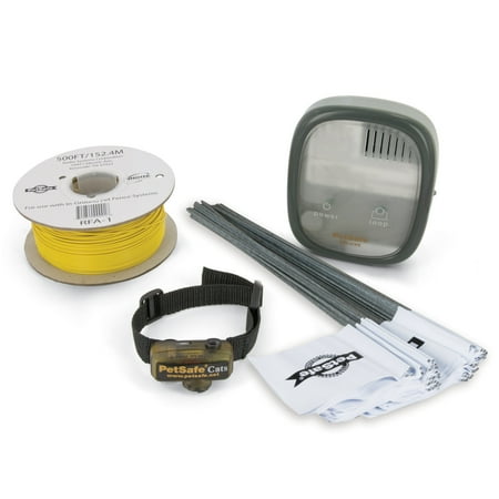PetSafe In-Ground Cat Fence - Waterproof - Tone and Static Correction - Stretch-Section for Safety