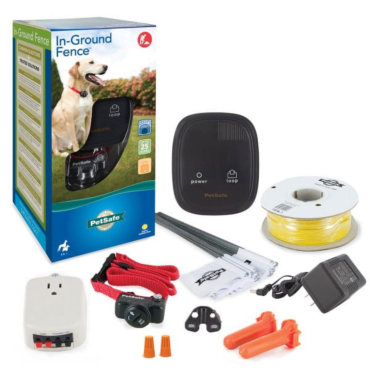 PetSafe In Ground Pet Wire Yard Perimeter Fence for Dogs and Cats over 8 lb. Waterproof Tone Static Walmart