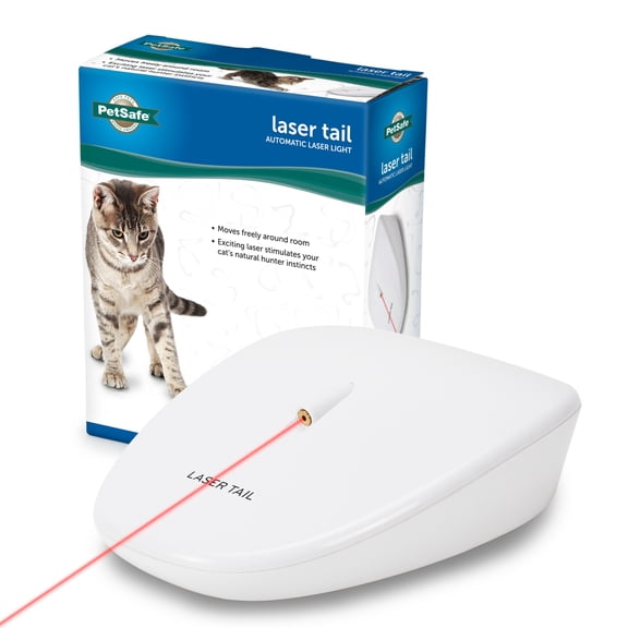 PetSafe Laser Tail Cat Toy – Fun and Safe Laser Light Game for Cats – Hands Free Play
