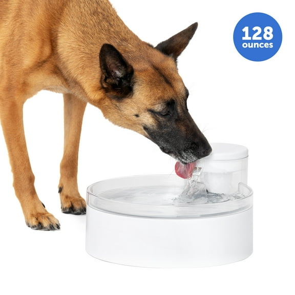 PetSafe Outlast Pumpless Dog Water Fountain 128 oz, Dishwasher Safe, Easy Assembly