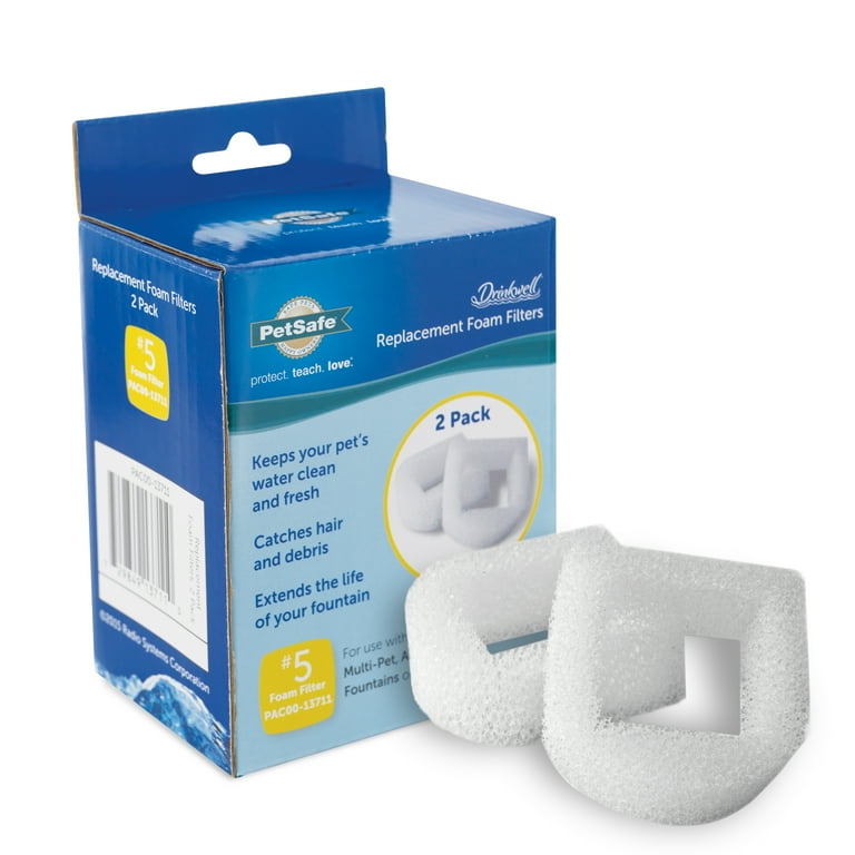 PetSafe Drinkwell Foam Filters for Dog Cat Water Fountains 2 Pack Walmart