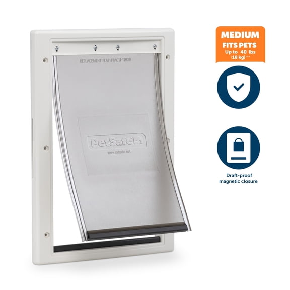 PetSafe Plastic Dog and Cat Door - Easy Installation - Medium - For Pets Up To 40 lb