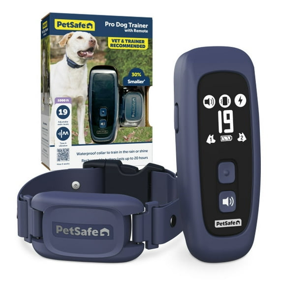 PetSafe Pro Dog Trainer with Remote – 1000 ft Range – Tone, Vibration and 19 Levels of Static