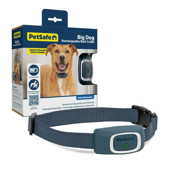 PetSafe Rechargeable Bark Control Collar for Dogs Over 8 lb., Automatic Training, 15 Levels
